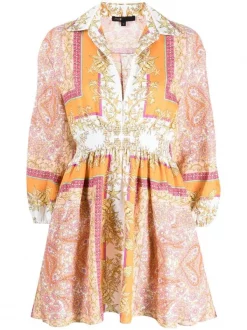 ( Positively Conscious ) Maje Kleid Mit Grafischem Print Damen