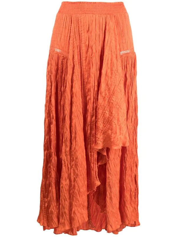 Maje Japra Rock Aus Satin Orange 3 Maje Japra Rock Aus Satin Orange