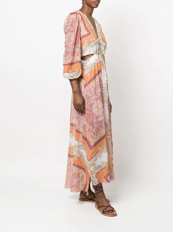 Maje Kleid Mit Grafischem Print Foulard Coquillage 5 Maje Kleid Mit Grafischem Print Foulard Coquillage – Bild 3