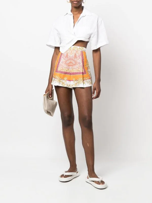 Maje Foulard Coquillage Shorts Mit Grafischem Print Damen 4 Maje Foulard Coquillage Shorts Mit Grafischem Print Damen – Bild 2